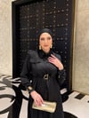 Ülkü Elbise Saks Siyah