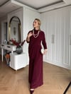 Yonca Pantolon Takım Bordo