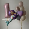  MOR DENİZ KIZI FOLYO BALON KONSEPT 