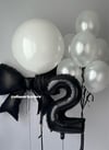 SİYAH ASALETİ FİYONK FOLYO BALON KONSEPT