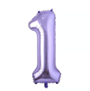 1 Mor Rakam Folyo Balon