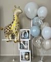 1 YAŞ ZÜRAFA FOLYO BALON KONSEPT
