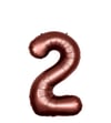 2 Kahverengi Rakam Folyo Balon