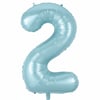 2 Mavi Rakam Folyo Balon