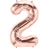 2 Rose Gold Rakam Folyo Balon