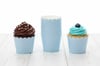 25'li Soft Mavi Cupcake Kek Kalıbı