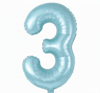3 Mavi Rakam Folyo Balon
