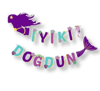 3D KALOGRAFİ DENİZ KIZI İYİ DOĞDUN BANNER