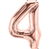 4 Rose Gold Rakam Folyo Balon