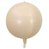 4d Bej Küre Folyo Balon