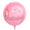 4d Metalik Pembe Küre Folyo Balon