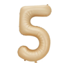 5 Bej Rakam Folyo Balon