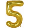 5 Gold Rakam Folyo Balon 75 cm