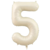 5 Krem Rakam Folyo Balon