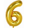 6 Gold Rakam Folyo Balon