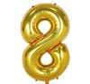 8 Gold Rakam Folyo Balon