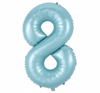 8 Mavi Rakam Folyo Balon