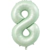 8 Yeşil Rakam Folyo Balon