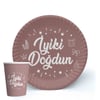 8'Lİ İYİ Kİ DOĞDUN TABAK BARDAK