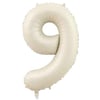 9 Krem Rakam Folyo Balon