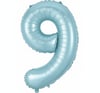 9 Mavi Rakam Folyo Balon