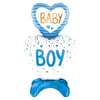 Ayaklı Baby Boy Mavi Folyo Balon
