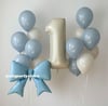 BABY BLUE BOW BALON KONSEPT