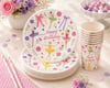 Balerin Temalı Tabak Bardak Set 8 Li
