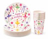Balerin Temalı Tabak Bardak Set 8 Li