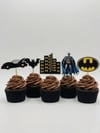 Batman Tema Kürdan Süs Topper (8 Adet)