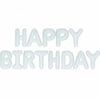 Beyaz Happy Birthday Yazılı Folyo Balon