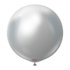 Büyük Gümüş Krom Balon