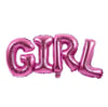 Girl Yazılı Pembe Folyo Balon Set