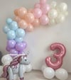 Gökkuşağı Büyüsü Folyo Balon Konsept