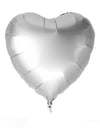 Gümüş Mat Kalp Folyo Balon