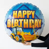 İnşaat Temalı Yuvarlak Folyo Balon