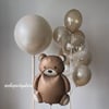 JUMBO BEYAZ ALTIN FOLYO BALON KONSEPT