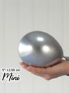 Küçük Gümüş Krom Balon (5 Adet)