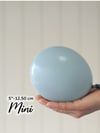Küçük Retro Fırtına Mavisi Balon (10 Adet)