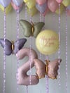 Lila Kıvrımlı Kurdele Balon Konsept