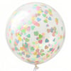 Makaron Renk Pullu Şeffaf Bobo Balon