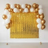 Metalize Kare Gold Fon Perde