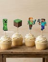 Minecraft Temalı Kürdan Süs Topper (8 Adet)
