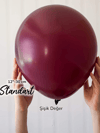 Pastel Bordo Opak Balon (10 Adet)