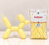 Pastel Yellow Sosis Balon (5 Adet)