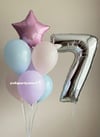 PASTEL YILDIZ FOLYO BALON KONSEPT