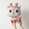 Pembe Geyik Folyo Balon