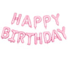Pembe Happy Birthday Yazılı Folyo Balon