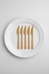 Plastik Gold Bıçak (25 Adet)