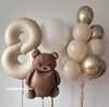 RETRO BROWN BEAR FOLYO BALON KONSEPT